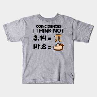 Pi and Pie: Celebrating Delicious Coincidences with Humor! Kids T-Shirt